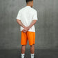 Siarr Scribble Tee White Orange
