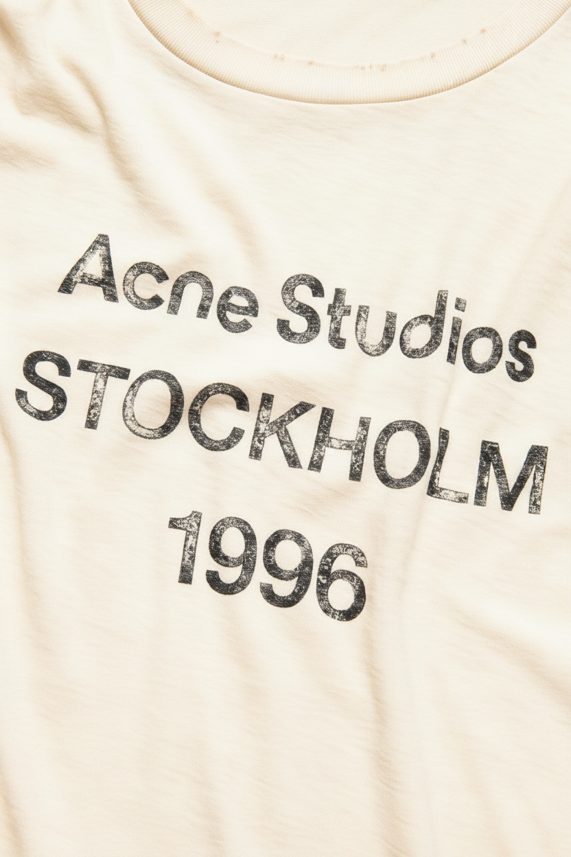 Acne Studios Stockholm 1996 Logo Tee White