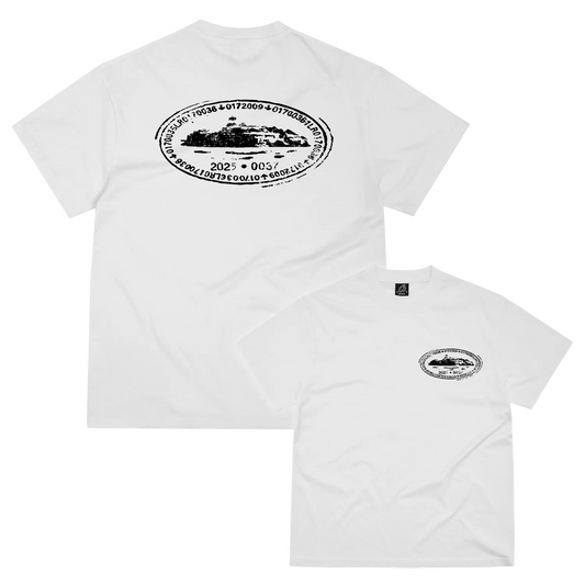 CORTEIZ ISLAND STAMP TEE WHITE (NEW BLANK)