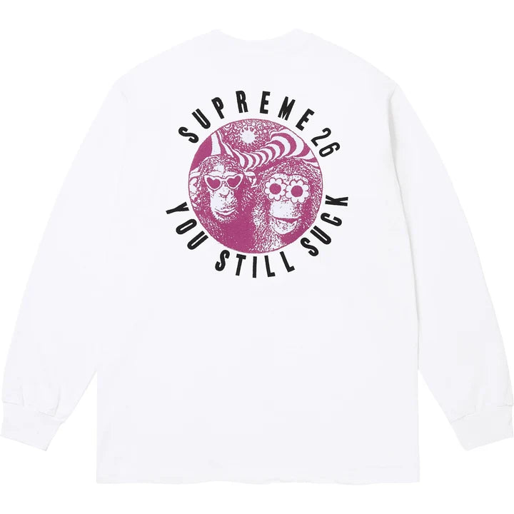 Supreme You Still Suck Longsleeve Tee White (FW26)