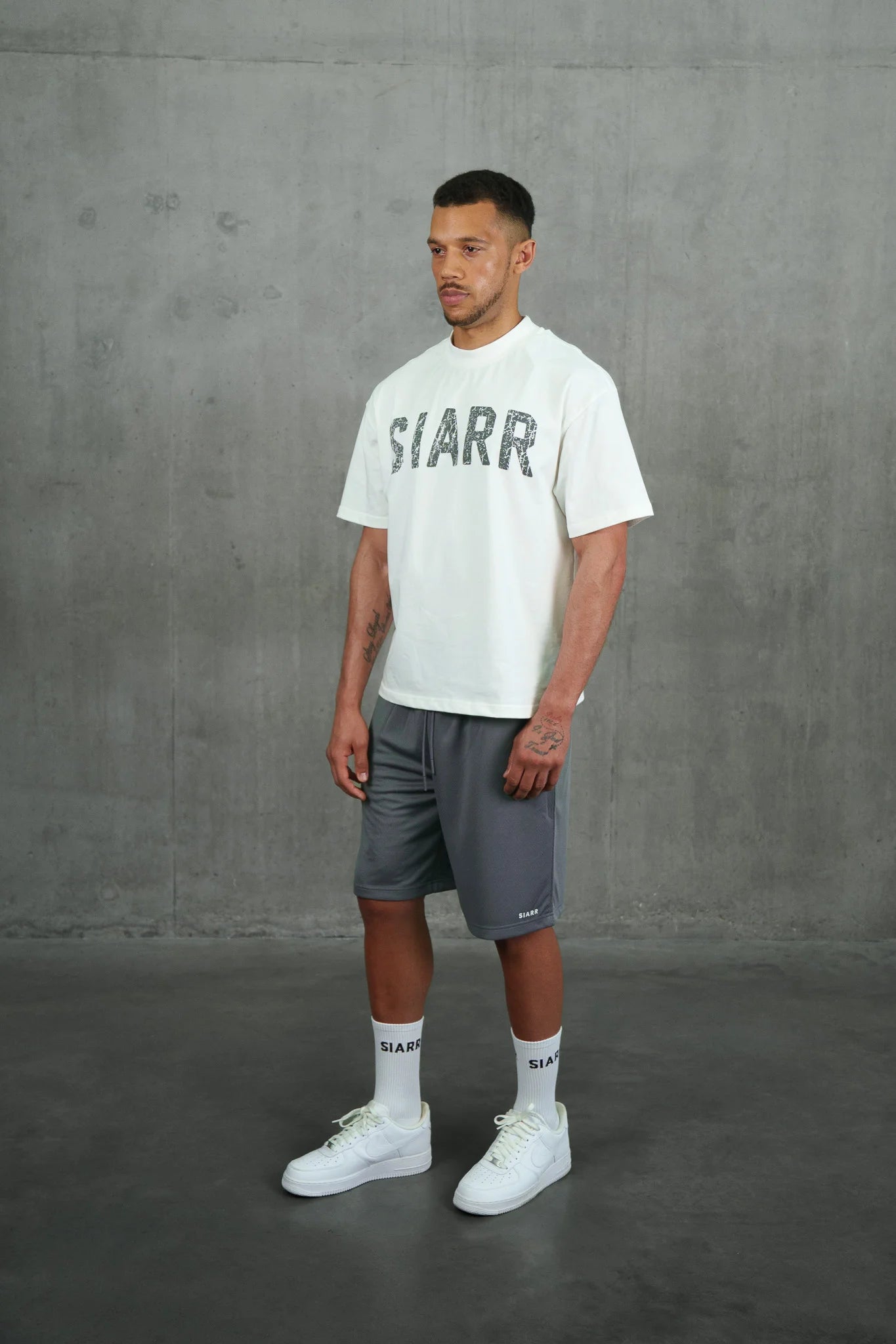 Siarr Mesh Shorts Grey