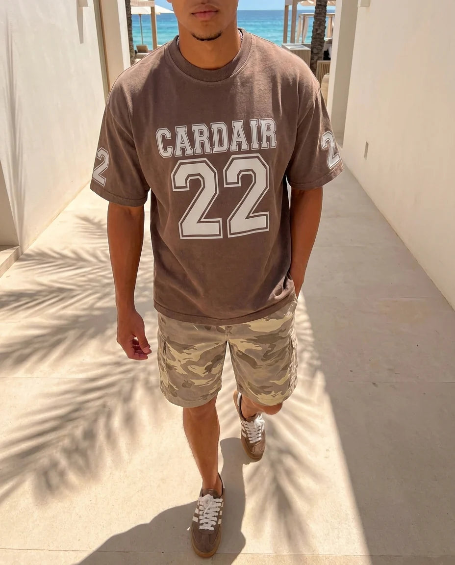 Cardair Varsity Tee Brown