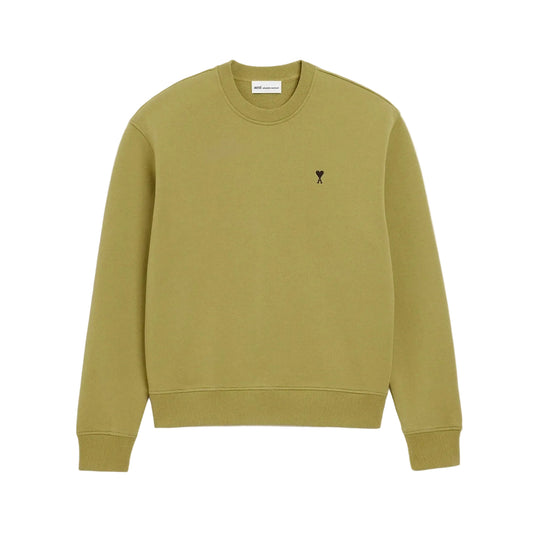 AMI Paris Embroidered Sweatshirt Olive Green