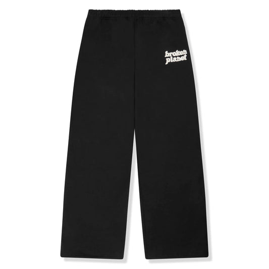 BROKEN PLANET STRAIGHT LEG SWEATPANTS BLACK