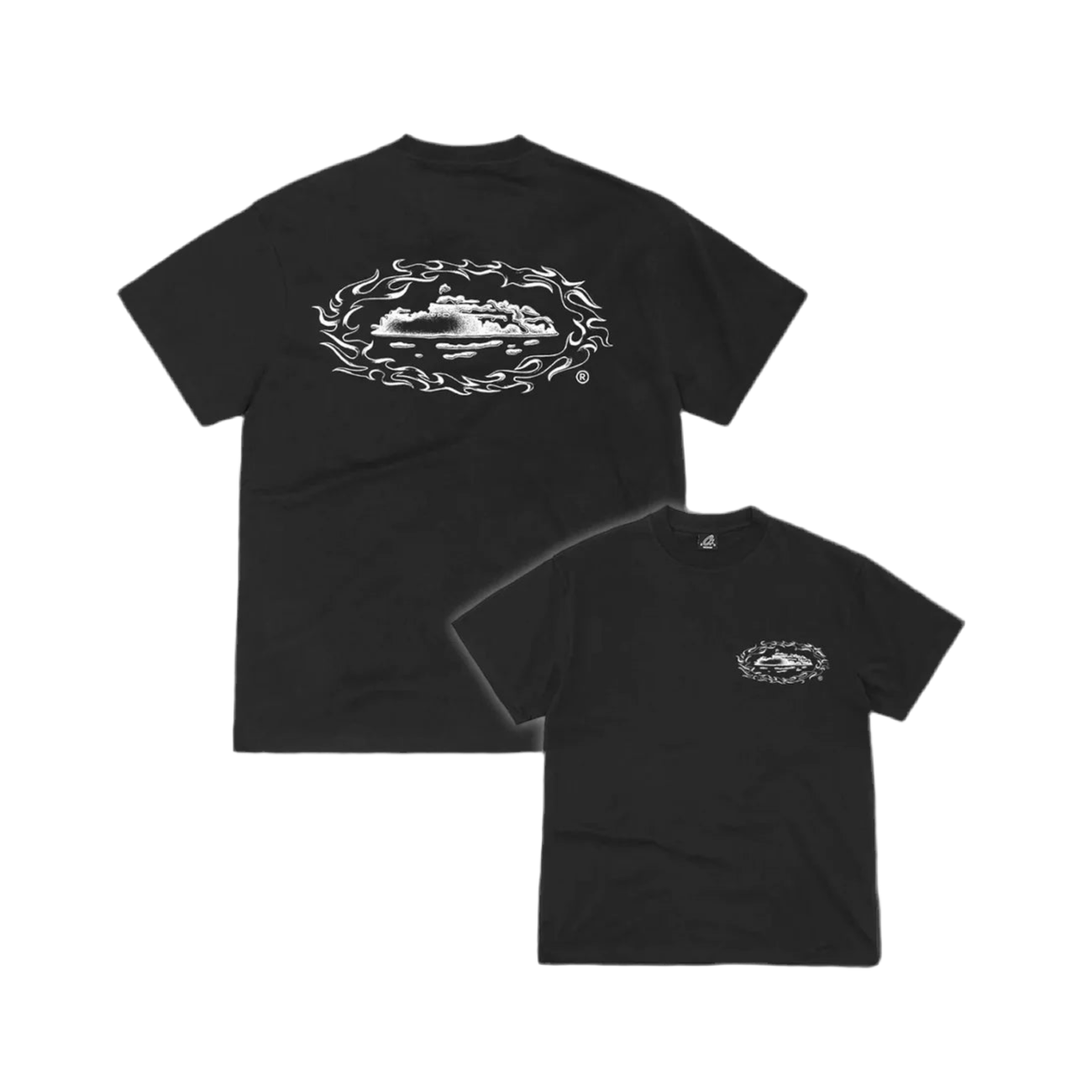 CORTEIZ FIREY ALCATRAZ TEE BLACK (NEW BLANK) – Empire Glasgow