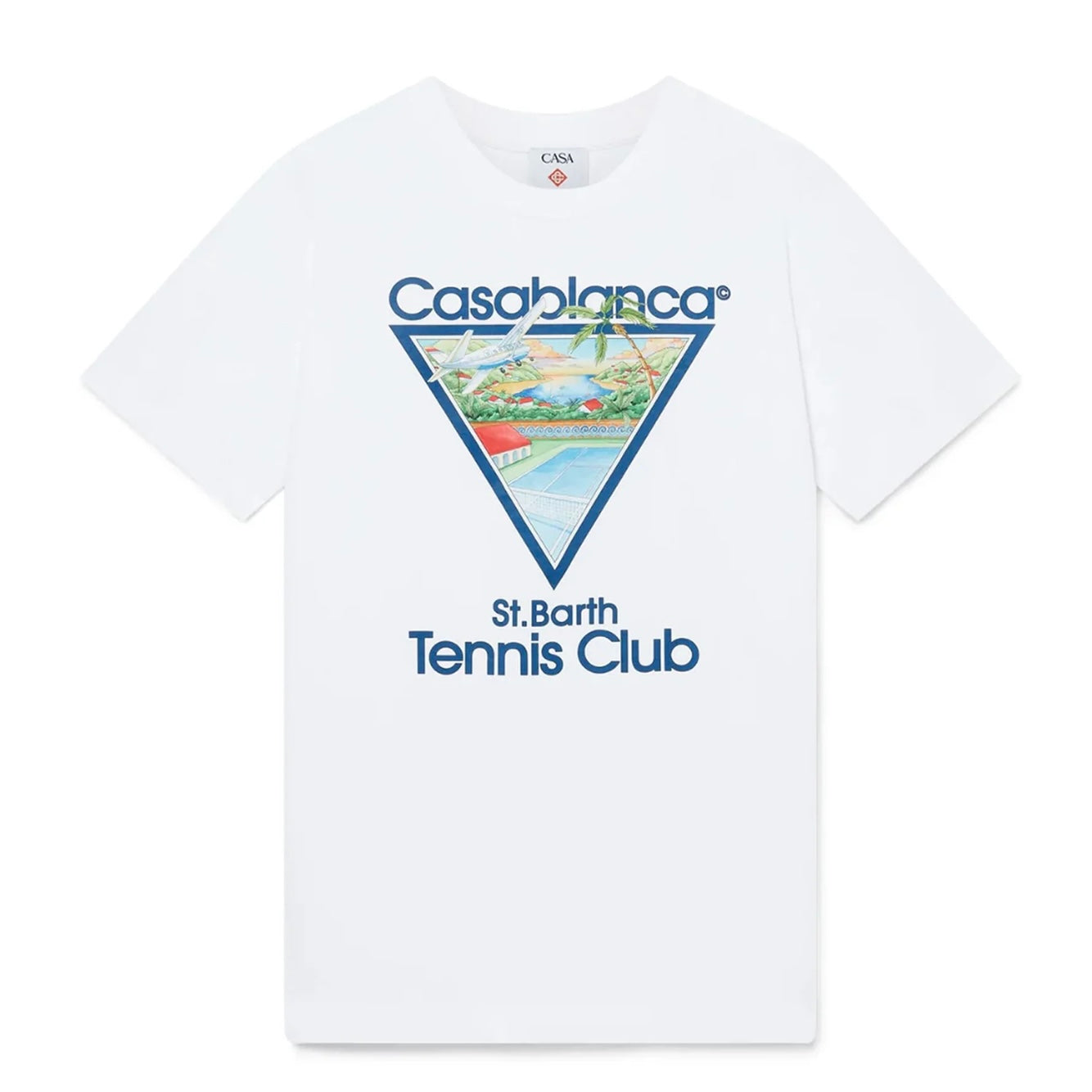 Casablanca Tennis Club Icon St. Barth Tee White