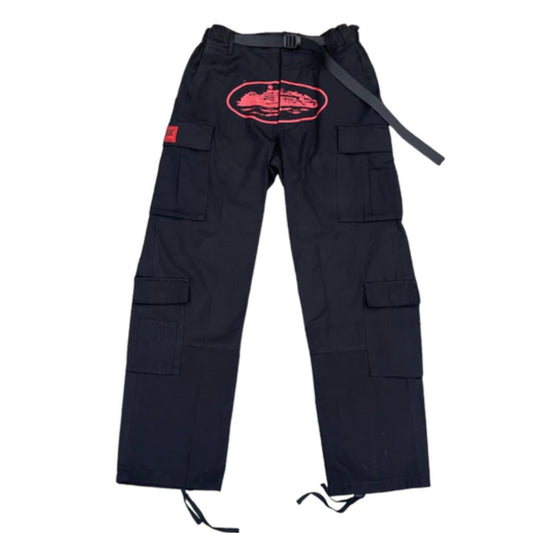 CORTEIZ GUERILLAZ CARGOS BLACK RED