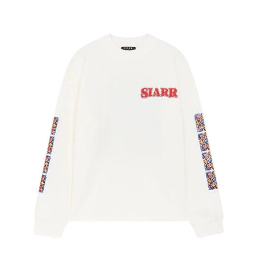 Siarr Floral Longsleeve Tee White