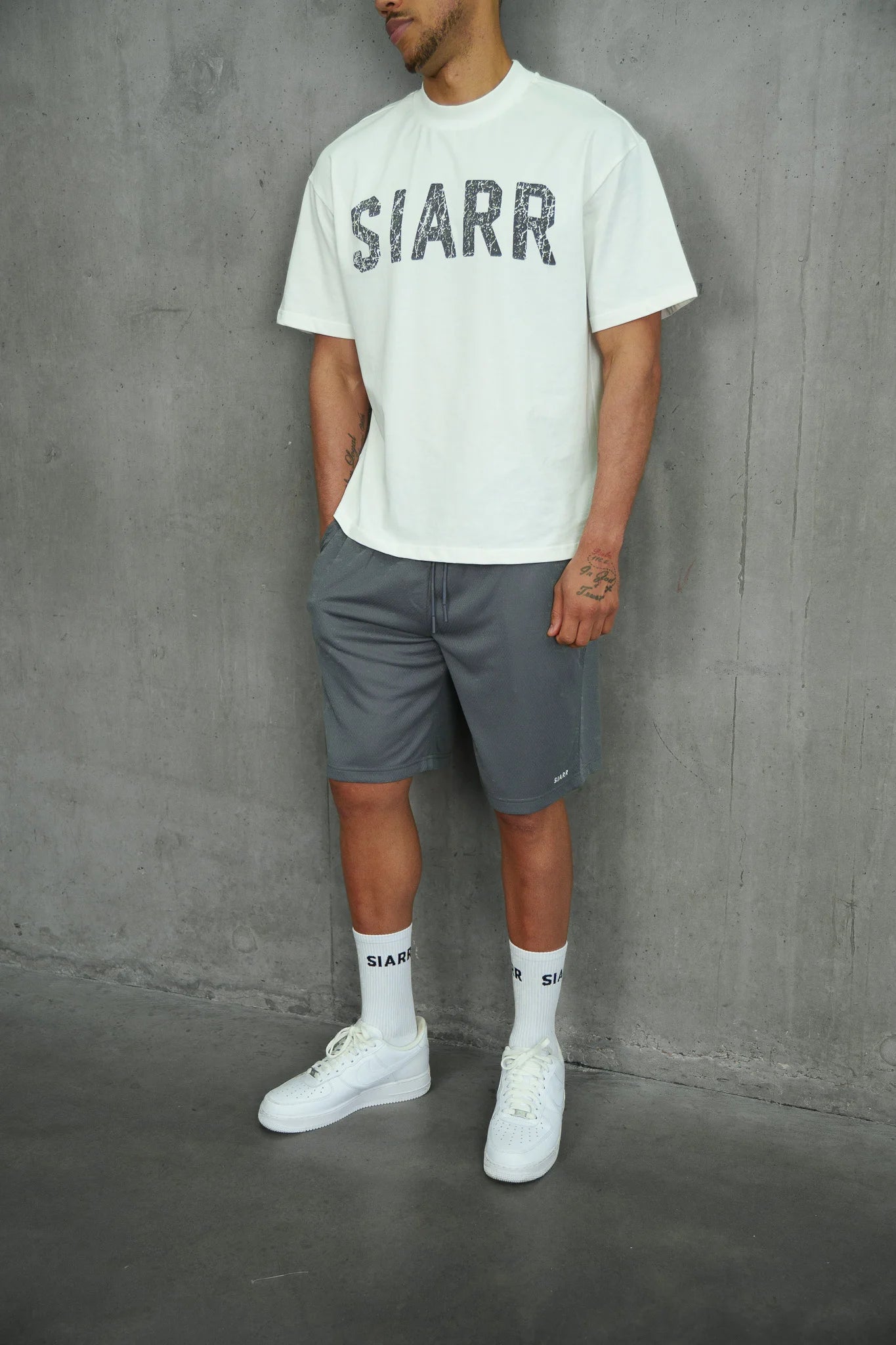 Siarr Mesh Shorts Grey