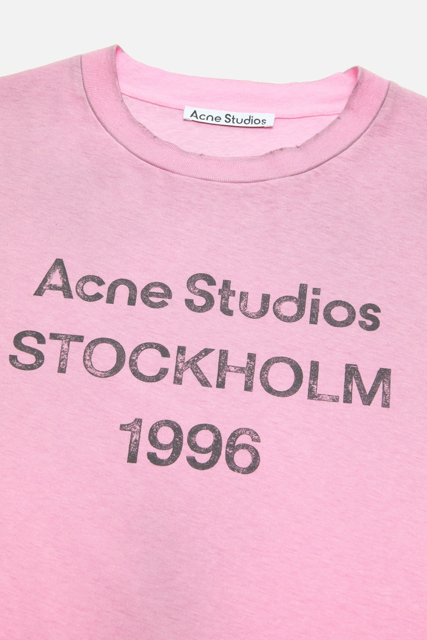 Acne Studios Stockholm 1996 Logo Tee Pink