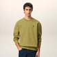 AMI Paris Embroidered Sweatshirt Olive Green