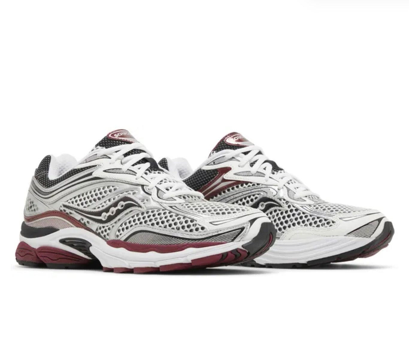 SAUCONY OG PROGRID OMNI 9 WHITE SILVER RED