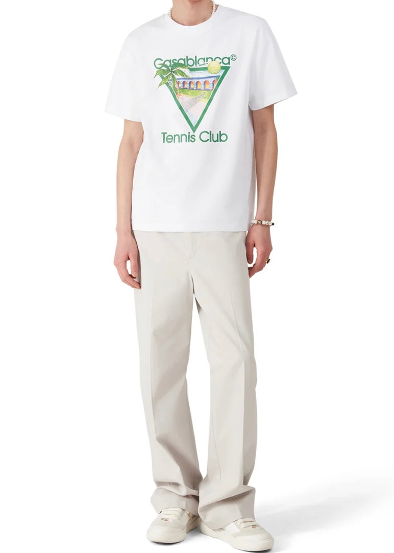 Casablanca Tennis Club Icon Tee White