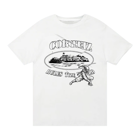 CORTEIZ NINJA ALCATRAZ TEE WHITE (OLD BLANK)
