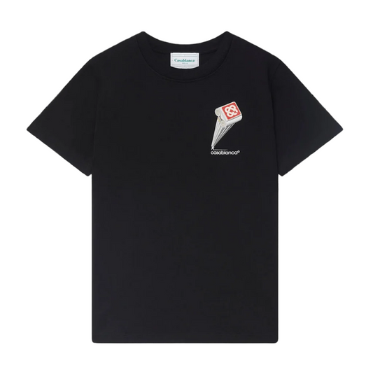 Casablanca Leaning Column Tee Black
