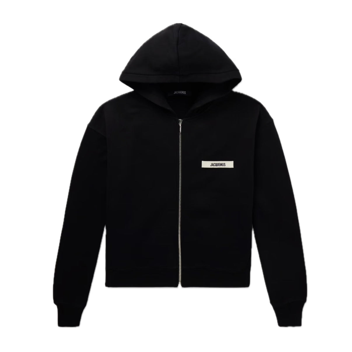 Jacquemus Gros Grain Zipped Hoodie Black
