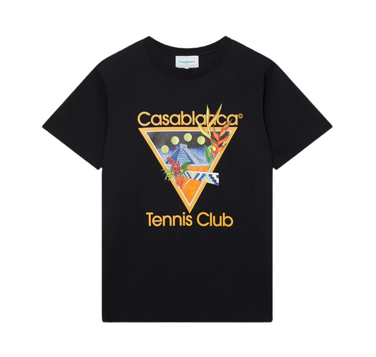 Casablanca Tennis Club Icon Tee Black