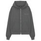 Siarr Puff Zip Hoodie Dark Grey