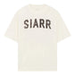 Siarr Scribble Tee White Brown