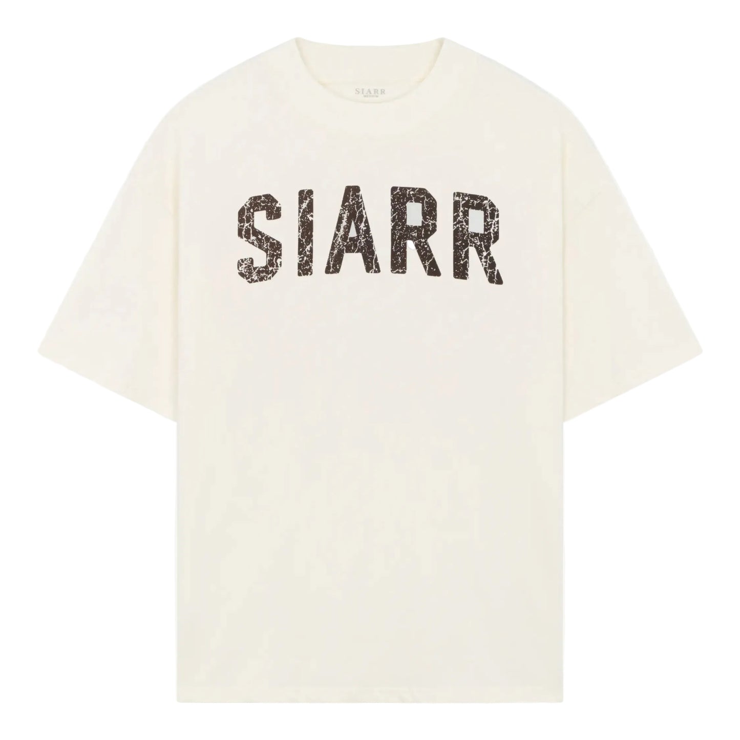 Siarr Scribble Tee White Brown