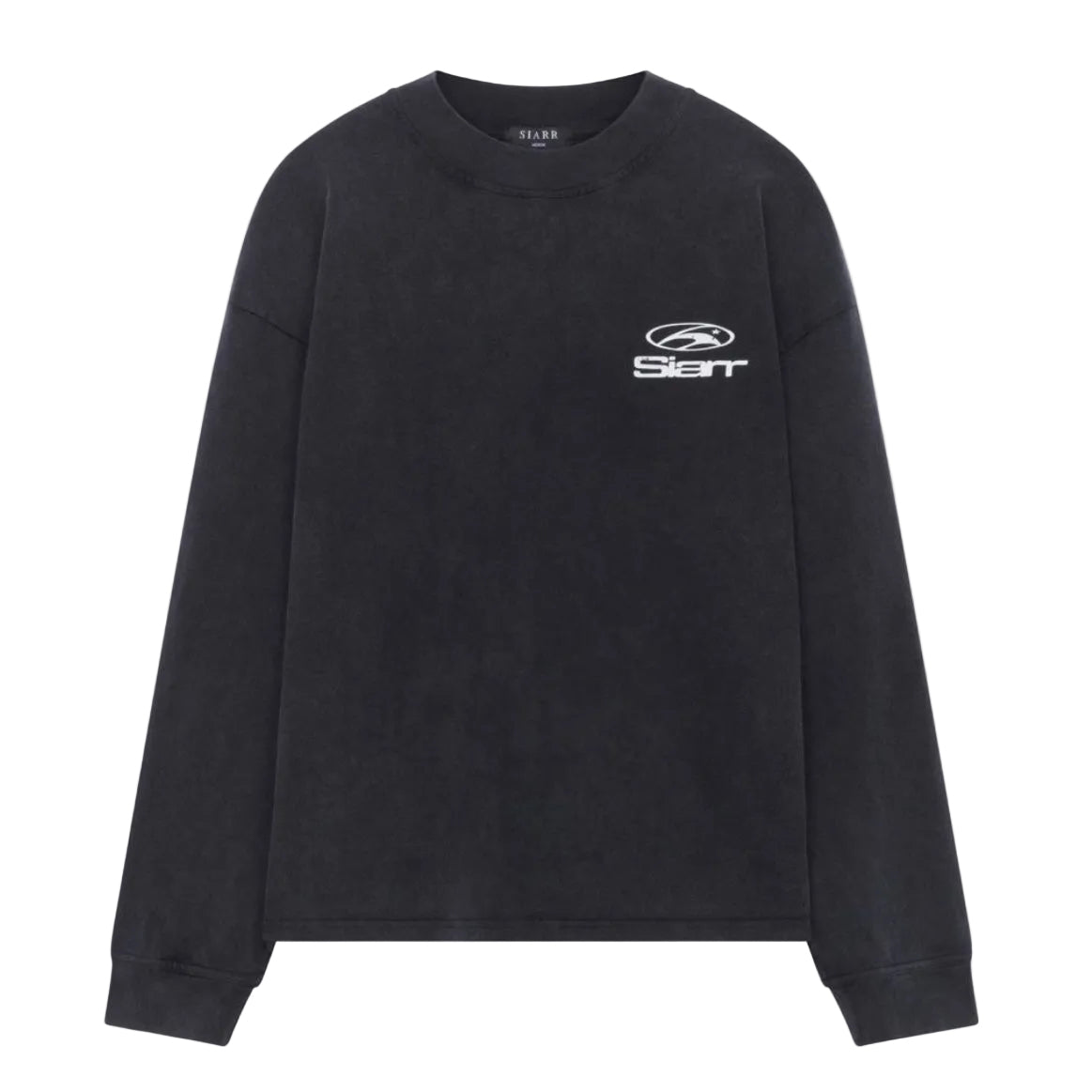 Siarr Multi Logo Longsleeve Tee Washed Black