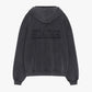 Siarr Quad Zip Hoodie Washed Black