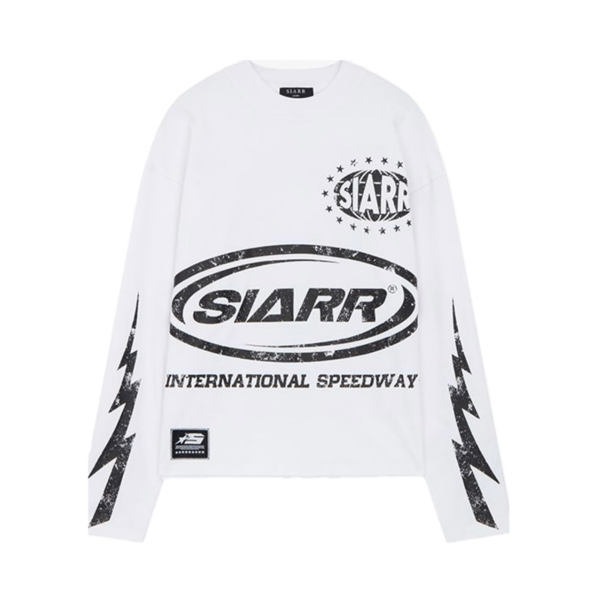 Siarr Speedway Longsleeve Tee White