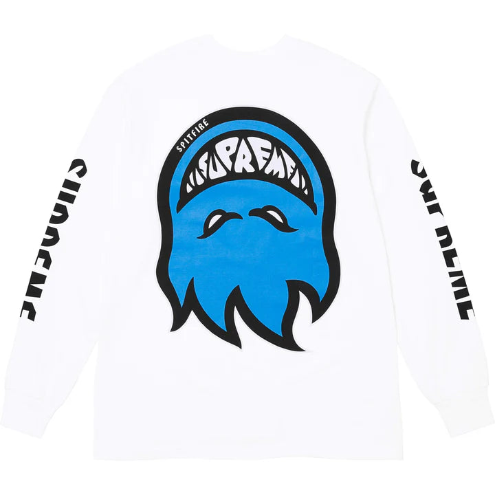 SUPREME SPITFIRE LONGSLEEVE TEE WHITE (SS26)