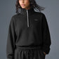 Alo Yoga Accolade Quarter Zip Pullover Black