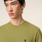 AMI Paris Embroidered Tee Olive Green