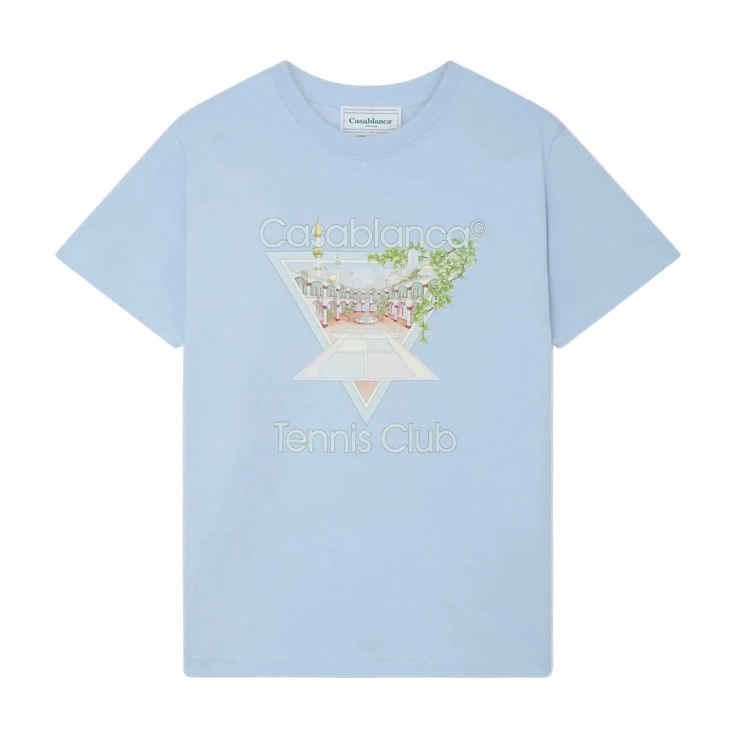 Casablanca Tennis Club Pastelle Tee Baby Blue