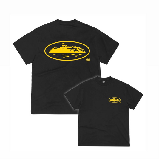 CORTEIZ OG ISLAND TEE BLACK YELLOW (NEW BLANK)