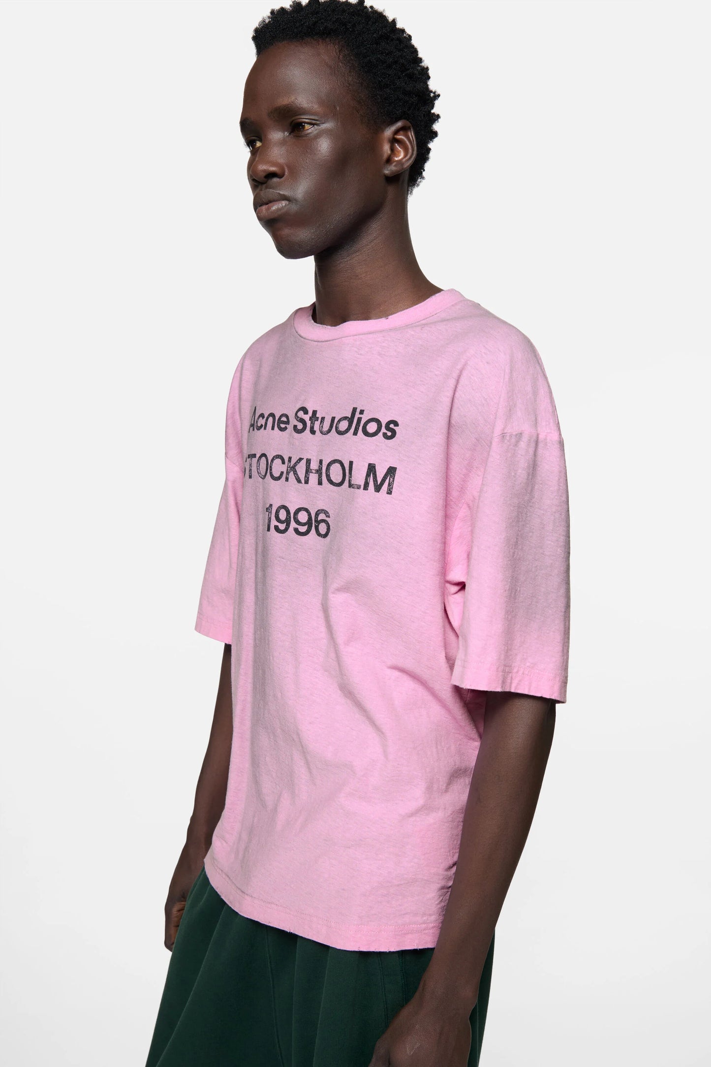 Acne Studios Stockholm 1996 Logo Tee Pink