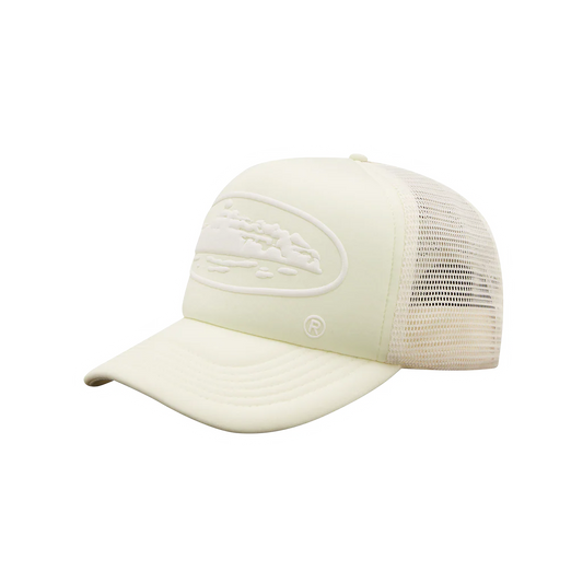 CORTEIZ ALCATRAZ TRUCKER CAP ‘OFF WHITE’