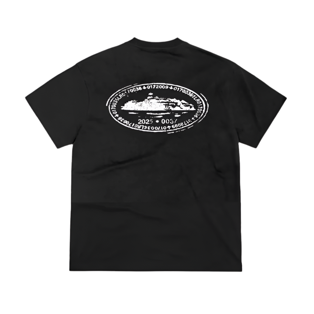 CORTEIZ ISLAND STAMP TEE BLACK (NEW BLANK)