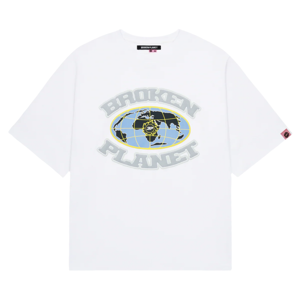 BROKEN PLANET GRID TEE WHITE