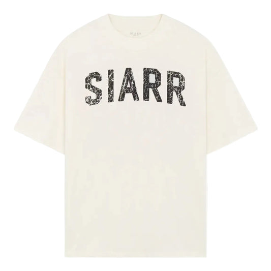 Siarr Scribble Tee White Black