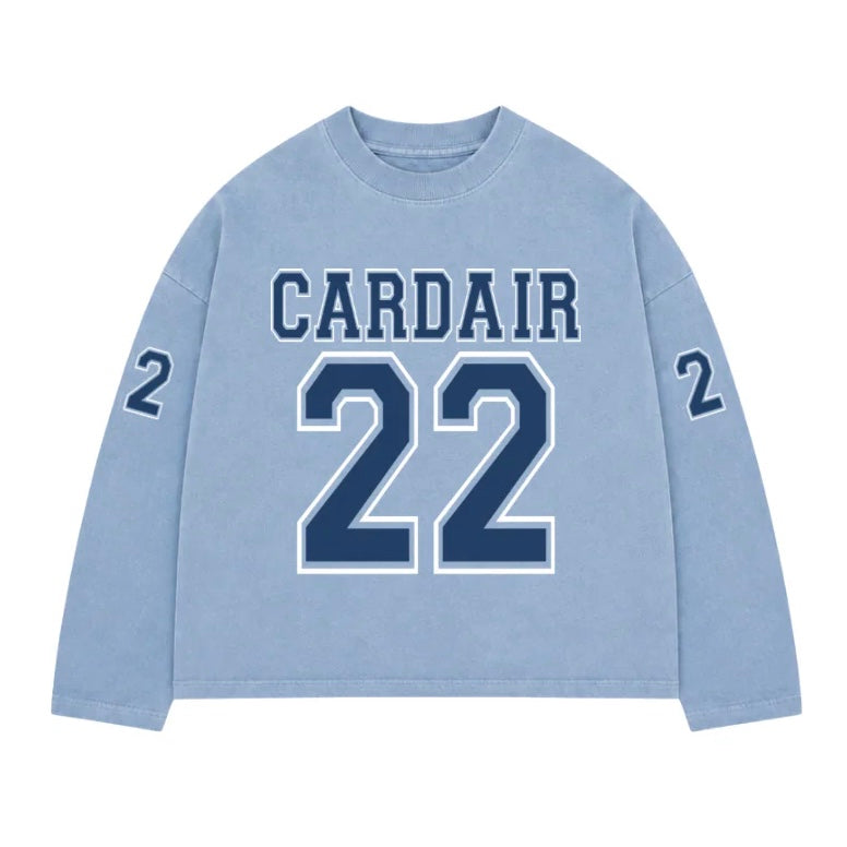 Cardair Varsity Long Sleeve Sky Blue