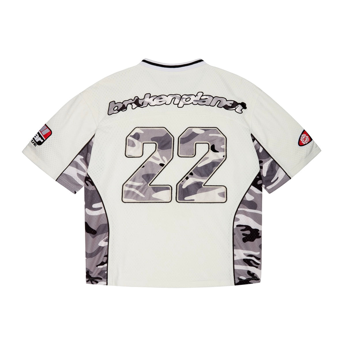 BROKEN PLANET FOOTBALL JERSEY SNOW CAMO