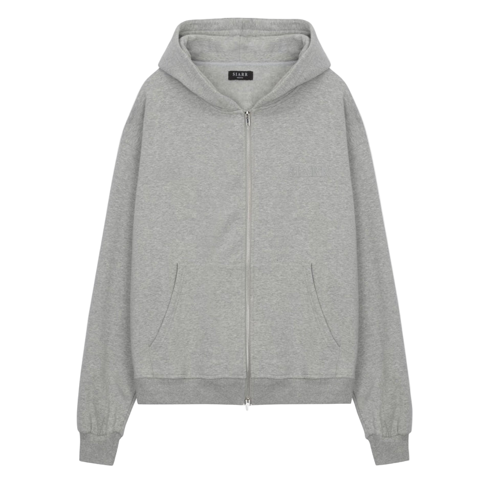 Siarr Puff Zip Hoodie Light Grey