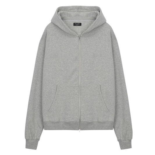 Siarr Puff Zip Hoodie Light Grey