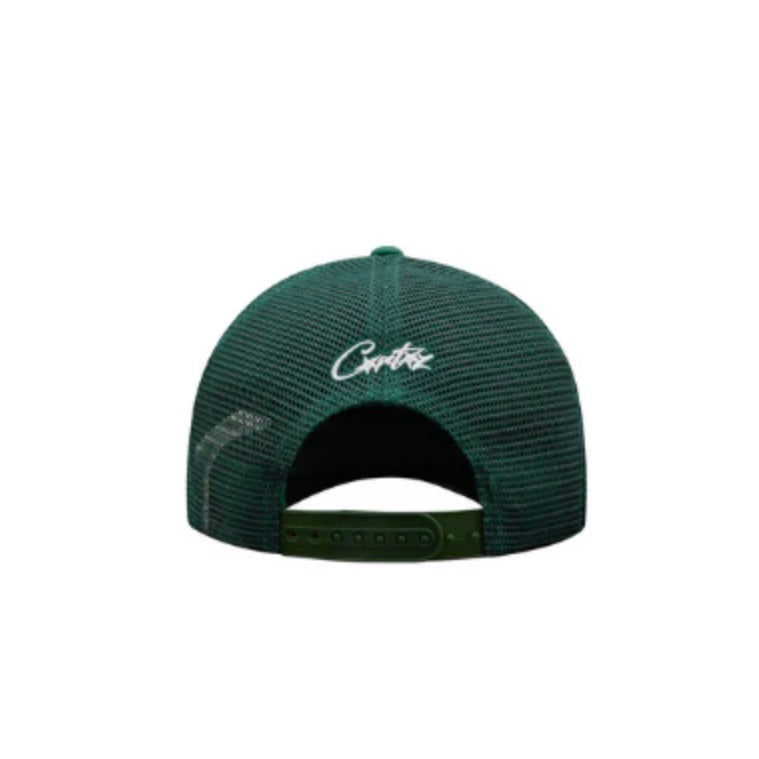 CORTEIZ ALCATRAZ TRUCKER CAP ‘GREEN WHITE’