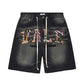 Vale Forever ‘What The’ Denim Jorts Black