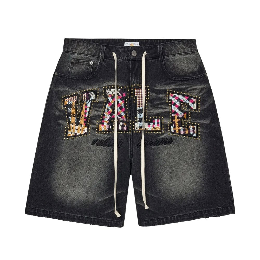 Vale Forever ‘What The’ Denim Jorts Black