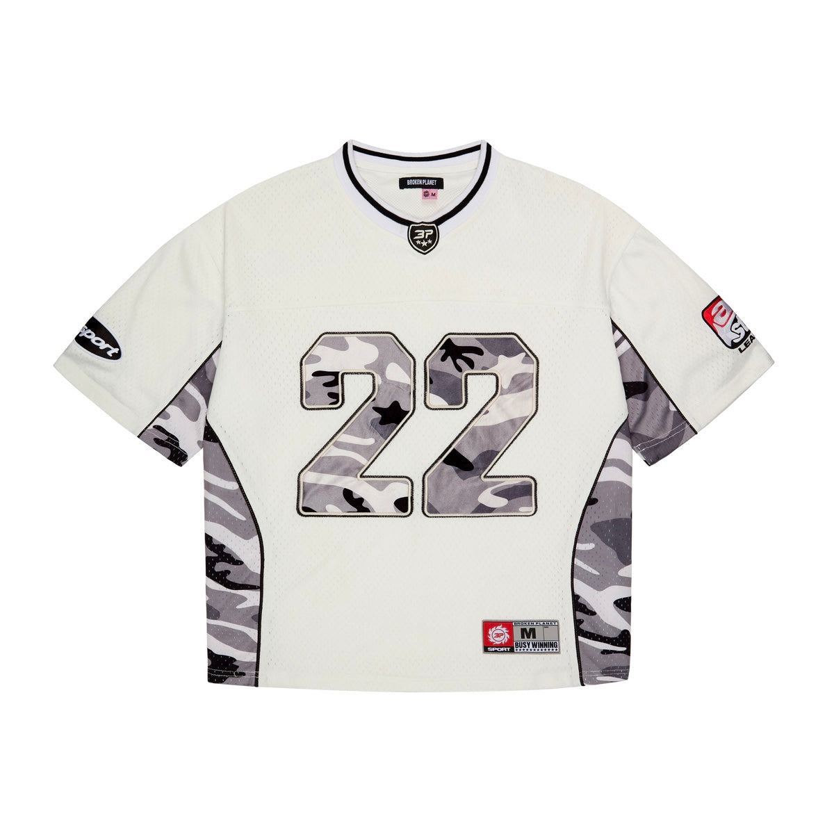 BROKEN PLANET FOOTBALL JERSEY SNOW CAMO