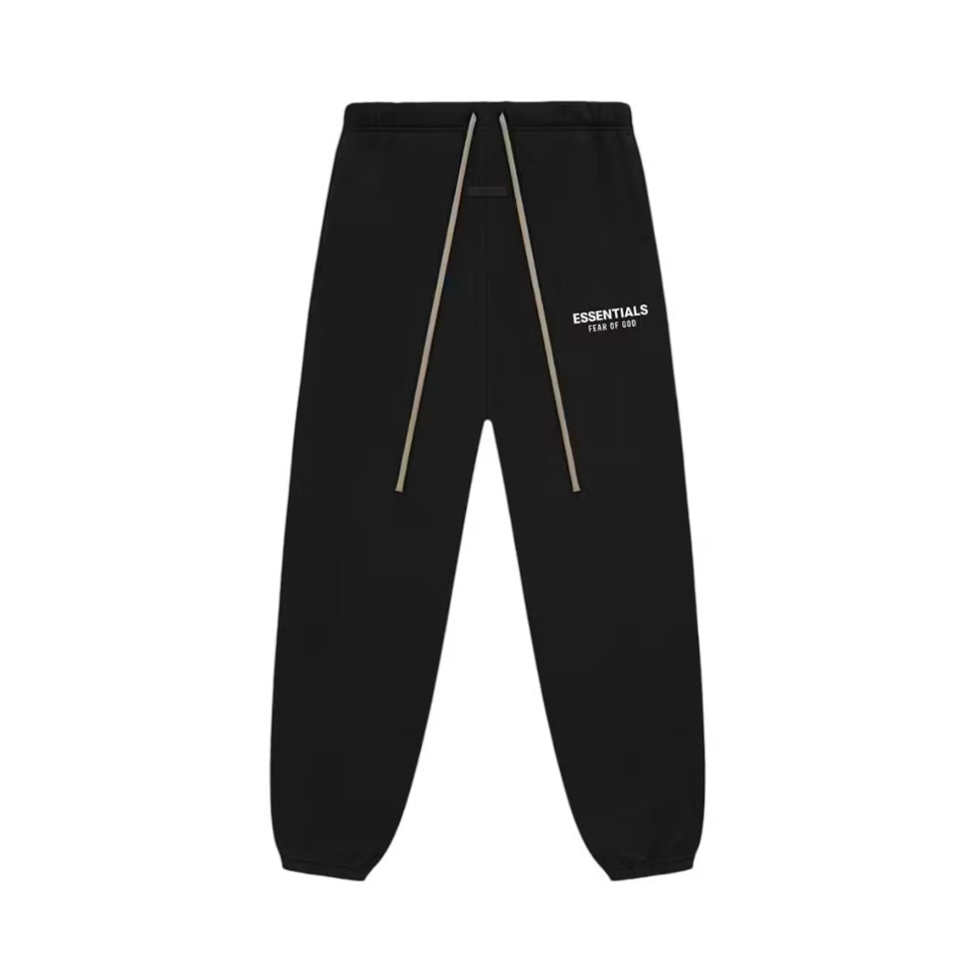 ESSENTIALS AW24 JOGGERS 'BLACK WHITE’