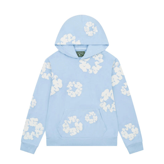 DENIM TEARS WREATH HOODIE POWDER BLUE