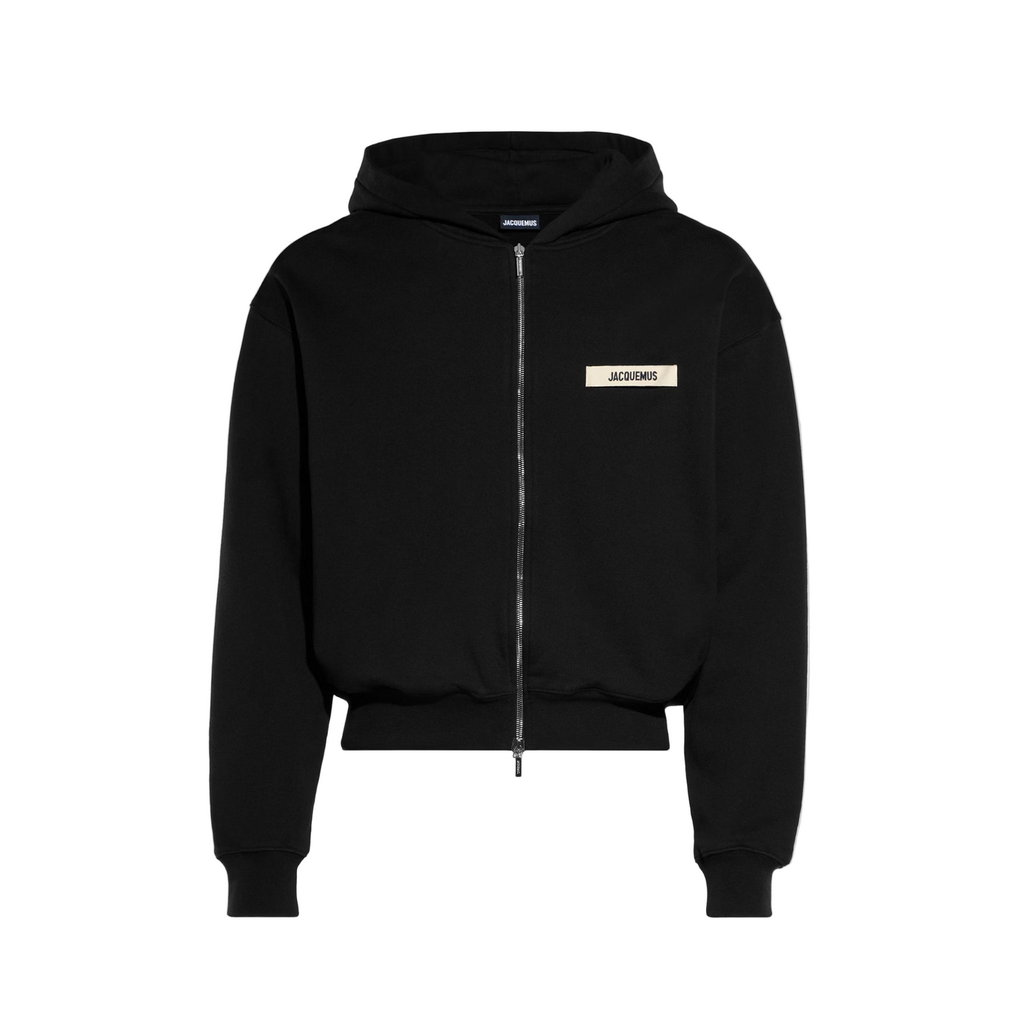 Jacquemus Gros Grain Zipped Hoodie Black