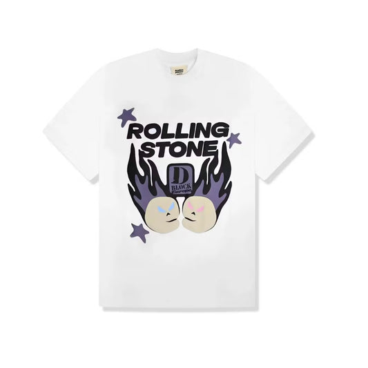 BROKEN PLANET DBE X ROLLING STONE TEE WHITE