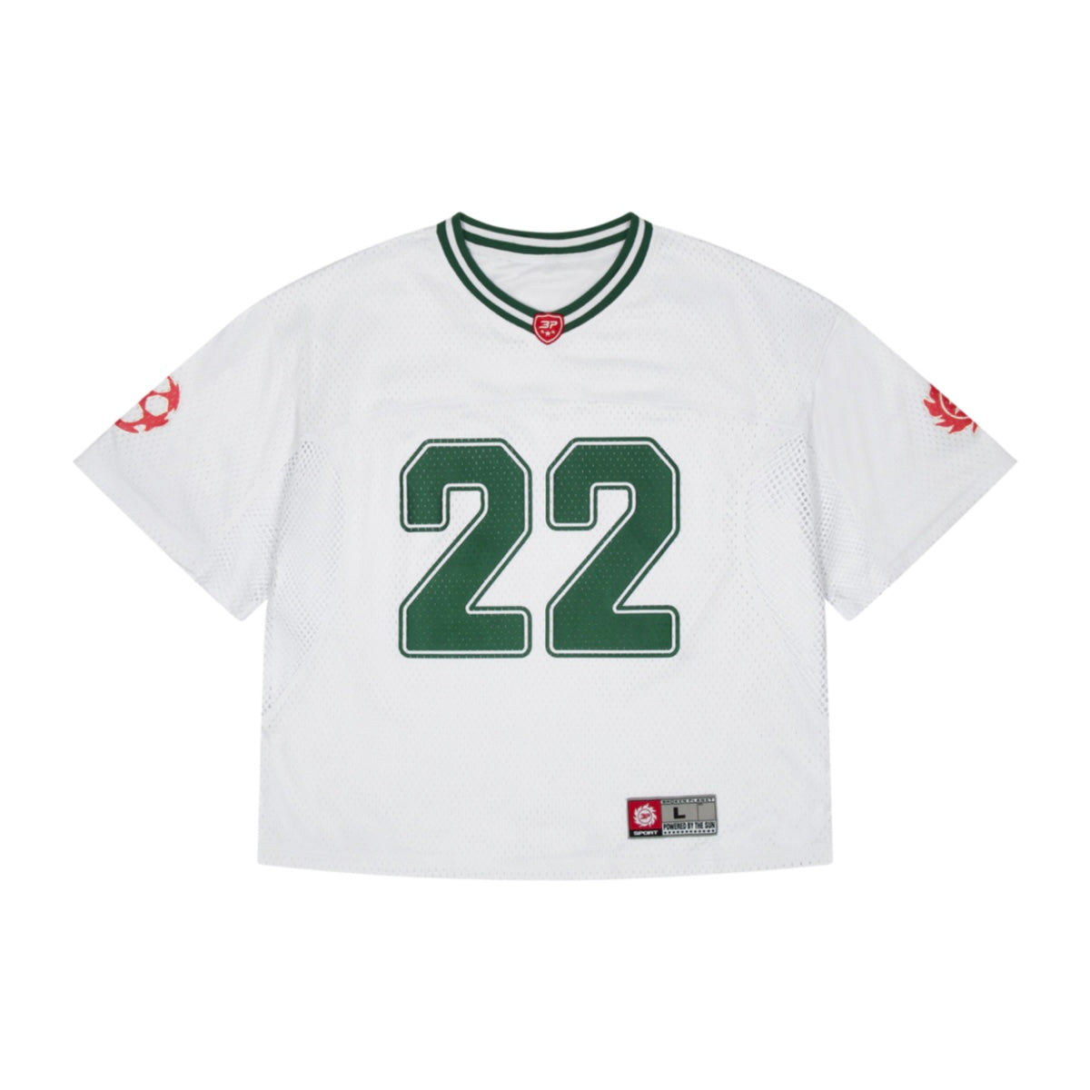 BROKEN PLANET FOOTBALL JERSEY WHITE GREEN